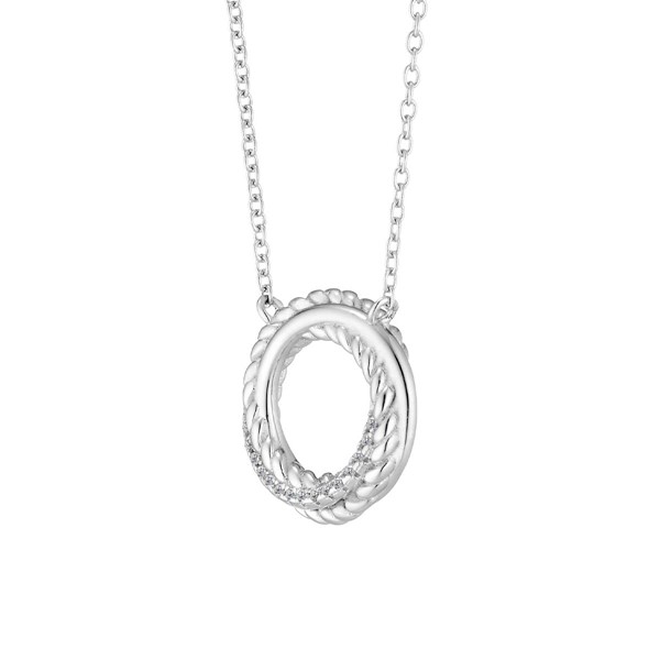 情定日冕 純銀 女款情侶項鍊/對鍊