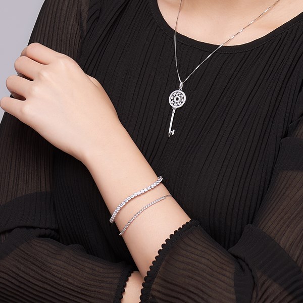 細緻美鑽奢華 純銀 女款手鍊/腳鍊飾品