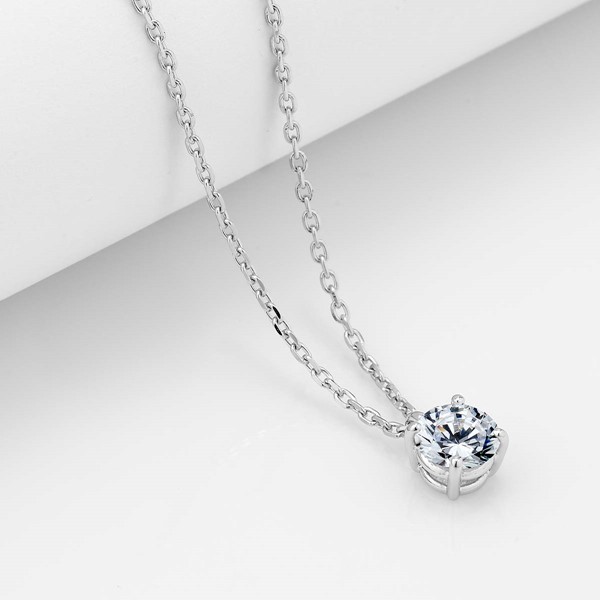 恆星 1克拉鉑金 女款項鍊飾品