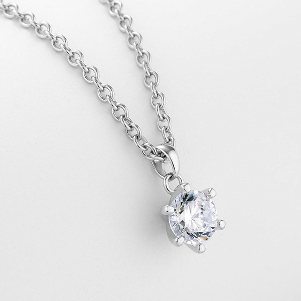 六角星 2克拉純銀 女款項鍊