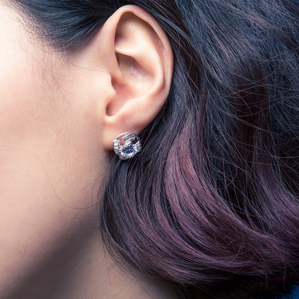 施華洛世奇元素 純銀 女款耳環飾品