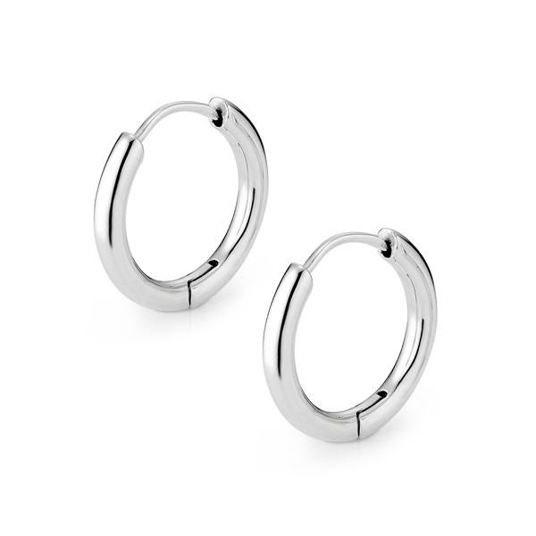 圓圈簡約 | 2cm/一對販售 純銀 男/女款耳環飾品