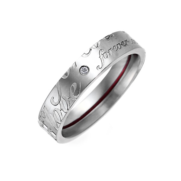 月老紅線愛的牽繫 西德鋼 女款戒指飾品