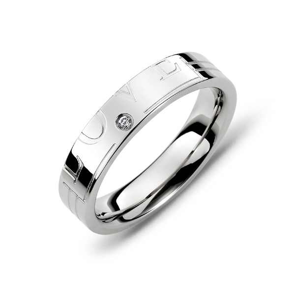 愛的印記愛就在一起 西德鋼 女款戒指飾品