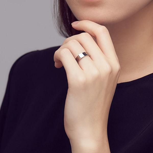 基本方型造型 西德鋼 女款戒指飾品