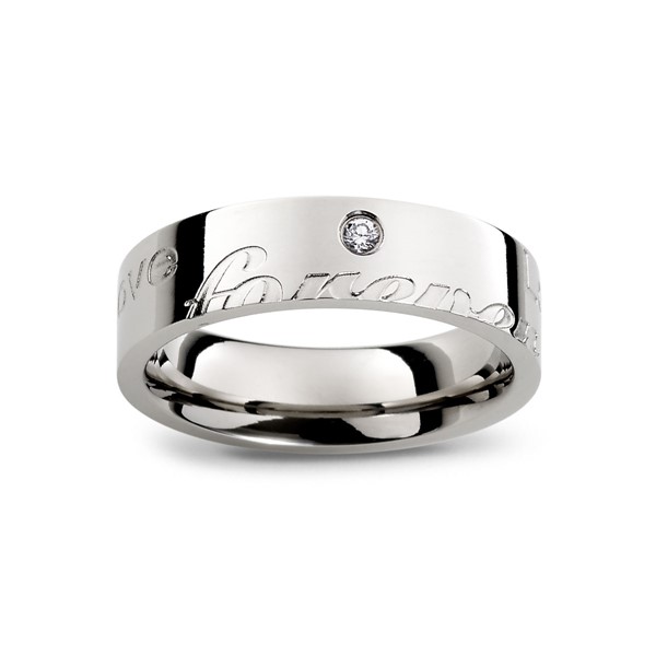 愛的印記無限的愛 西德鋼 男款戒指飾品