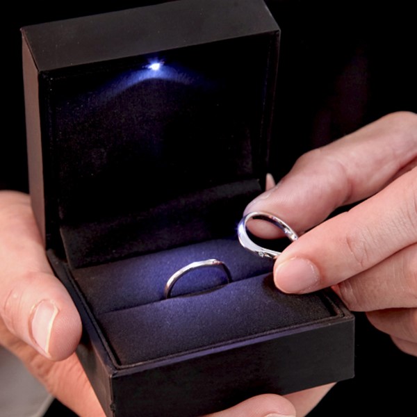 生命中的摯愛 鉑金(白金) 雙色結婚戒指
