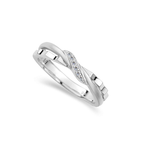 星系引力-織愛  鉑金(白金) 男款結婚對戒