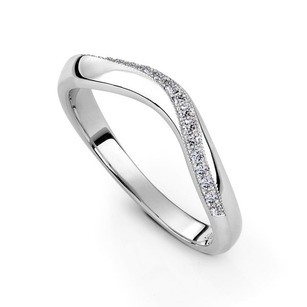 永恆的軌跡 鉑金(白金)女款結婚對戒