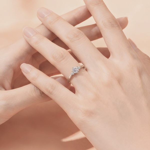 鍾情於你 鉑金（白金）30分求婚訂婚鑽戒