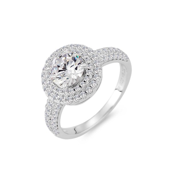 永恆星系 鉑金(白金)1克拉 求婚訂婚鑽戒