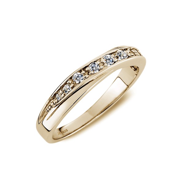 美好時光流線感 黃金(14K金)鑽石結婚對戒