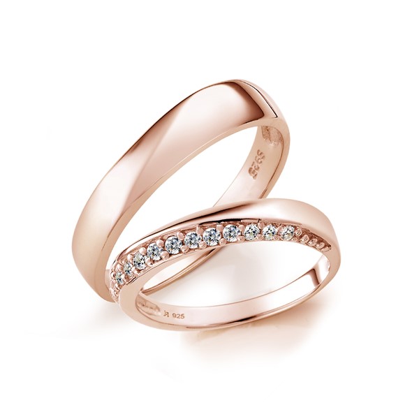 星空 黃金(14K金)鑽石結婚對戒