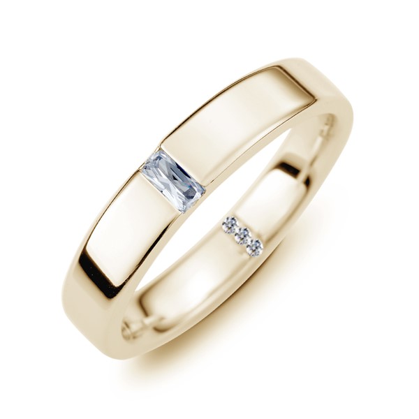 幸福一生一世 黃金(14K金)鑽石結婚對戒