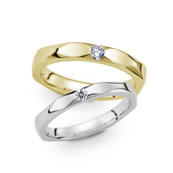 獨家記憶 黃金(14K金)鑽石結婚對戒
