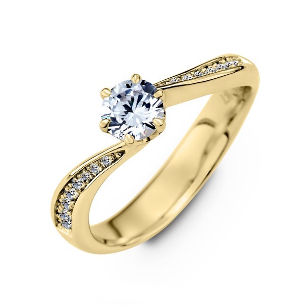 愛的禮物 黃金(14K金)鑽石結婚套戒(三件組)