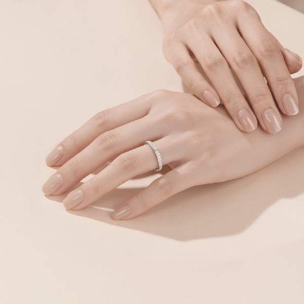 永恆之星 玫瑰金(18K金)鑽石結婚對戒