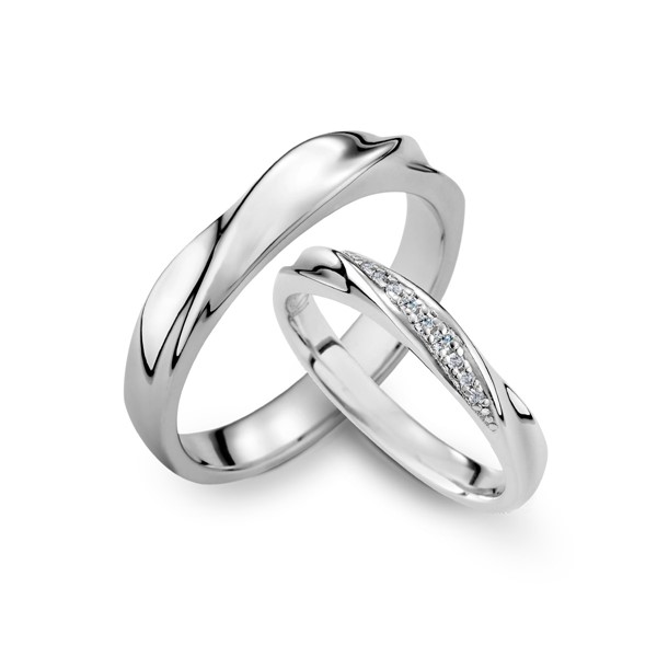 伊漾-敦厚 玫瑰金(18K金)鑽石結婚對戒