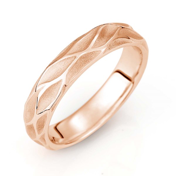 戀戀漣漪 玫瑰金(18K金) 鑽石結婚對戒