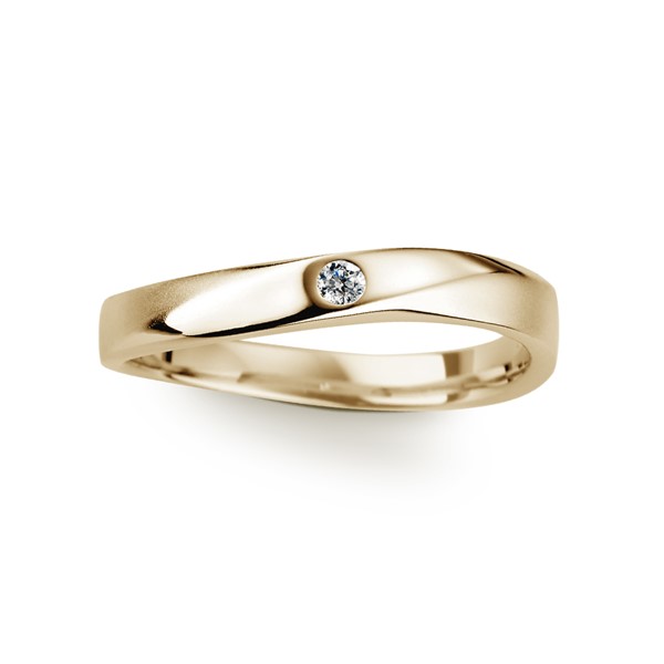 我心匪石 玫瑰金(18K金)男款結婚對戒