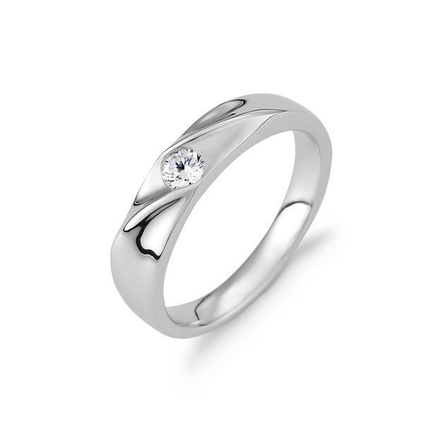 維繫幸福｜寬戒款 玫瑰金(18K金) 男款結婚對戒
