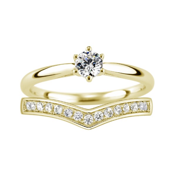 最美的時刻 玫瑰金(18K金)鑽石結婚套戒(三件組)