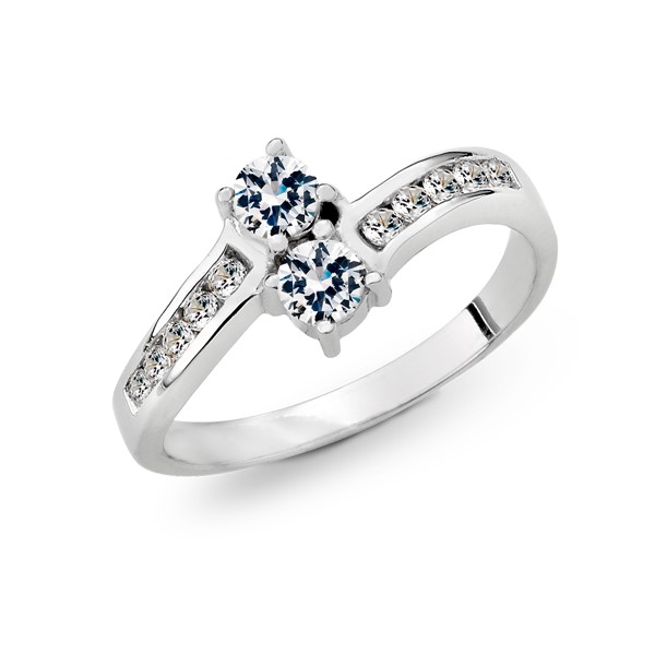 幸福流動流線感 玫瑰金(18K金)女款結婚戒指