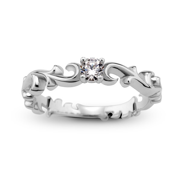 舞動愛情 玫瑰金(18K金)女款結婚對戒