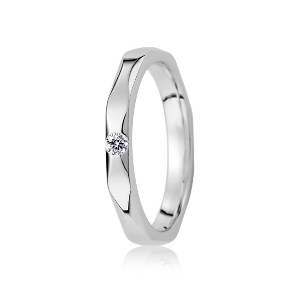 獨家記憶 玫瑰金(18K金)女款結婚對戒