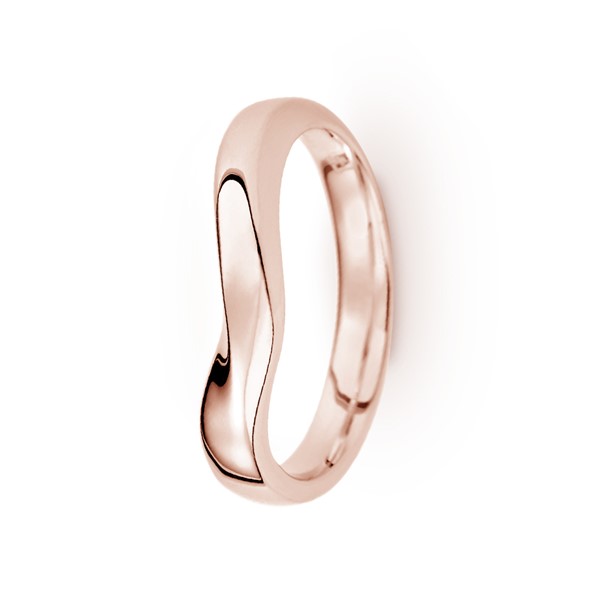 相心相愛 玫瑰金(18K金)女款結婚對戒