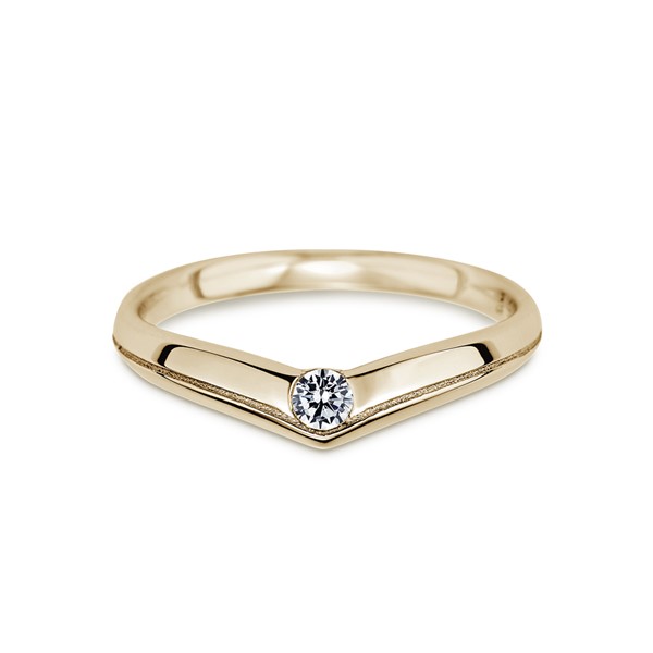 浪漫童話 玫瑰金(18K金)女款結婚對戒