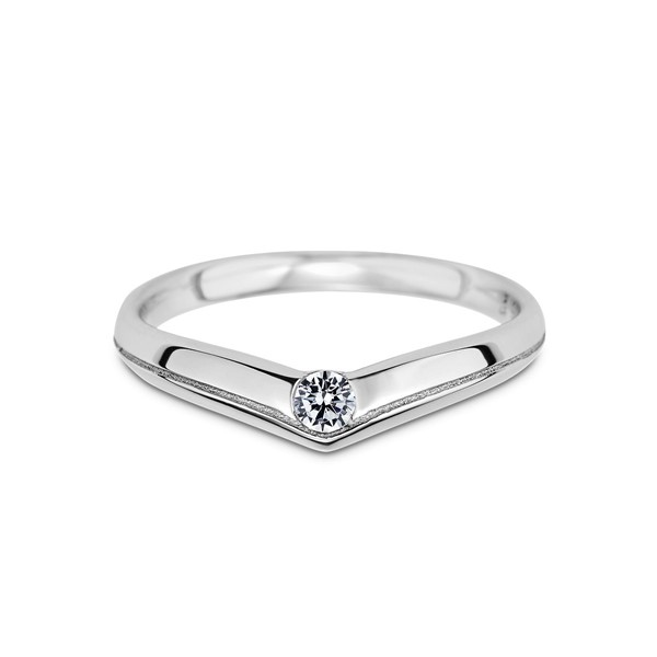 浪漫童話 玫瑰金(18K金)女款結婚對戒