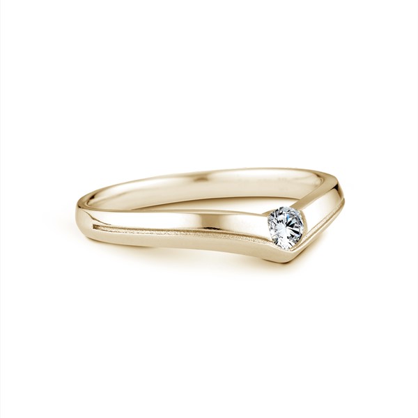 浪漫童話 玫瑰金(18K金)女款結婚對戒