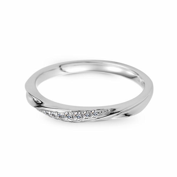 伊漾戀曲 玫瑰金(18K金)女款結婚對戒