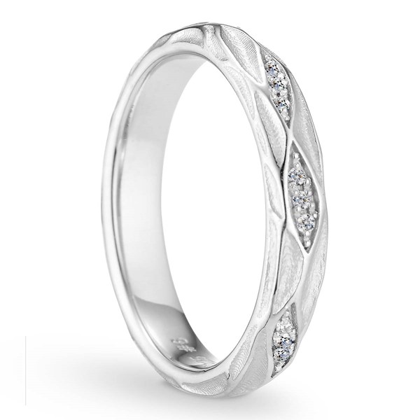 戀戀漣漪 玫瑰金(18K金) 女款結婚對戒