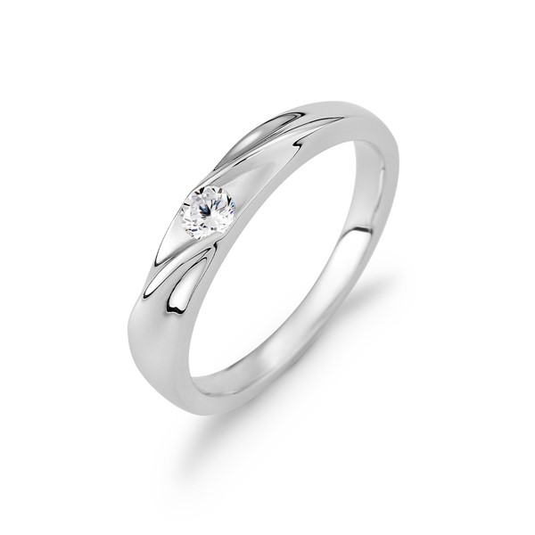 維繫幸福 玫瑰金(18K金) 女款結婚對戒