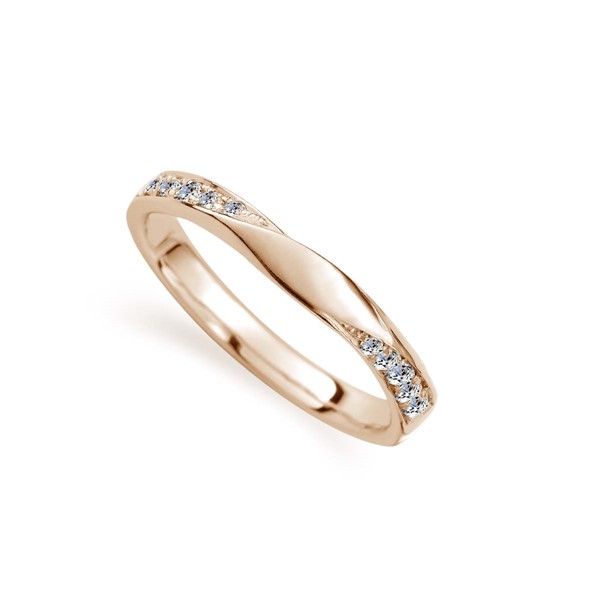星系引力-星環 18K金(玫瑰金) 女款結婚對戒
