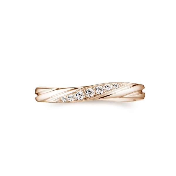 星系引力-流光 18K金(玫瑰金) 女款結婚對戒