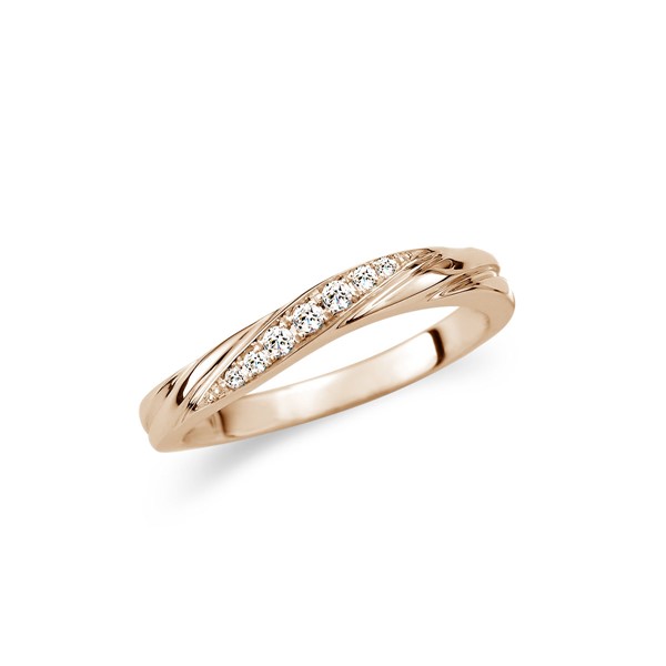 星系引力-流光 18K金(玫瑰金) 女款結婚對戒