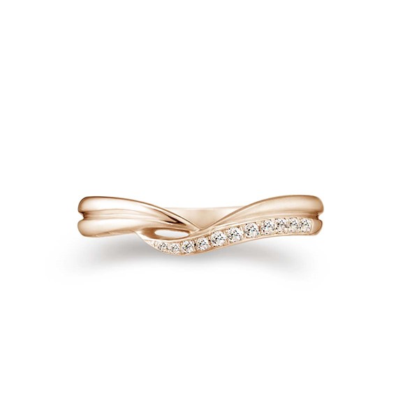 星系引力-波引 玫瑰金(18K金) 女款結婚對戒