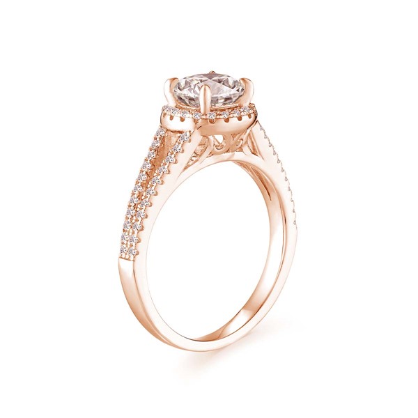 銀河繫 玫瑰金(18K金)1克拉 求婚訂婚鑽戒