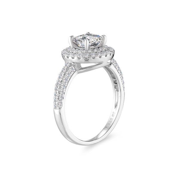 永恆星系 玫瑰金(18K金)1克拉 求婚訂婚鑽戒