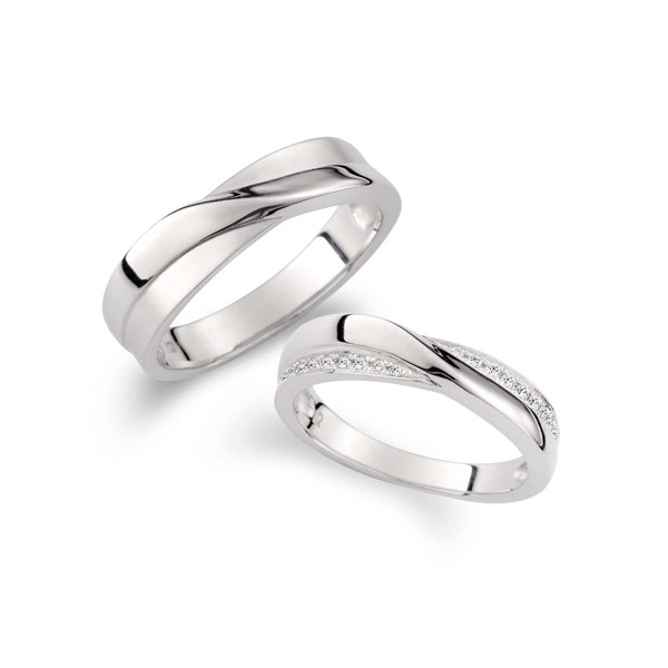 星系引力-無盡 925純銀/真鑽 結婚對戒