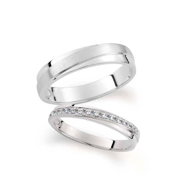 星系引力-恆引 925純銀/真鑽 結婚對戒