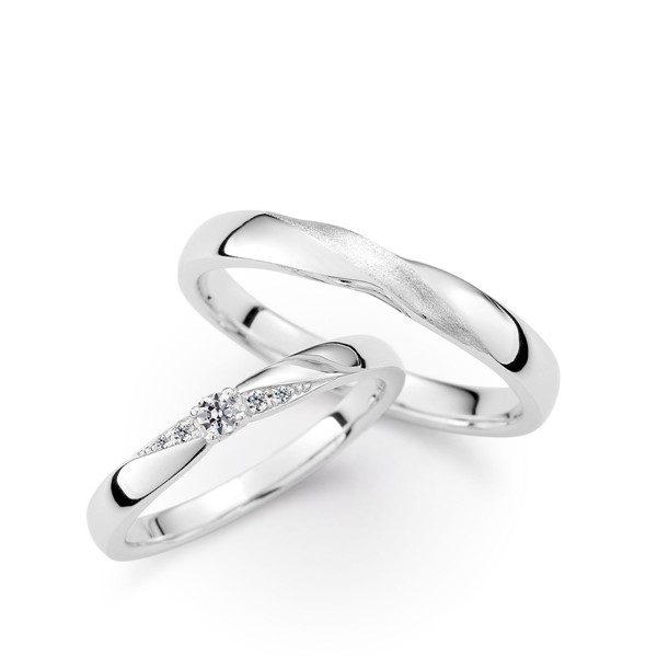 星系引力-心點 925純銀/真鑽 結婚對戒