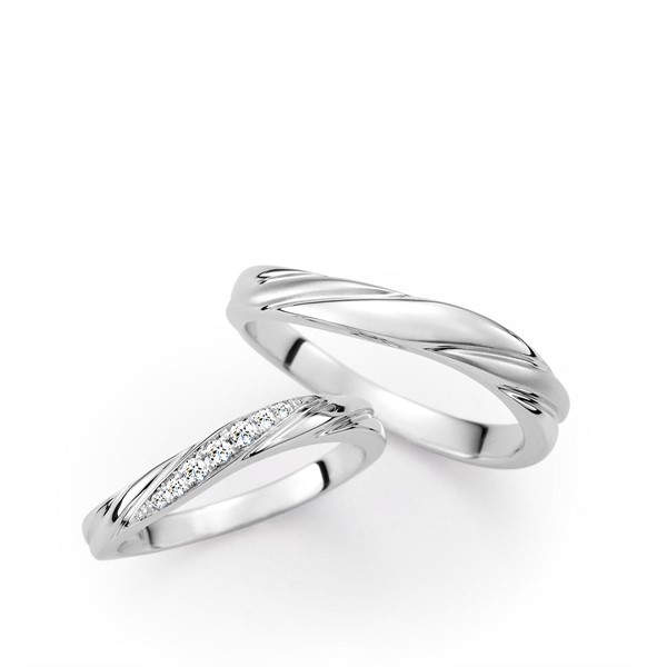 星系引力-流光 925純銀/真鑽 結婚對戒