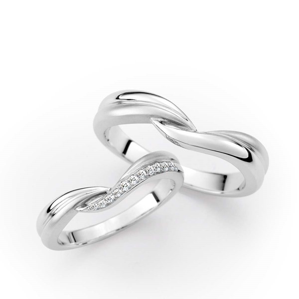 星系引力-波引 925純銀/真鑽 結婚對戒