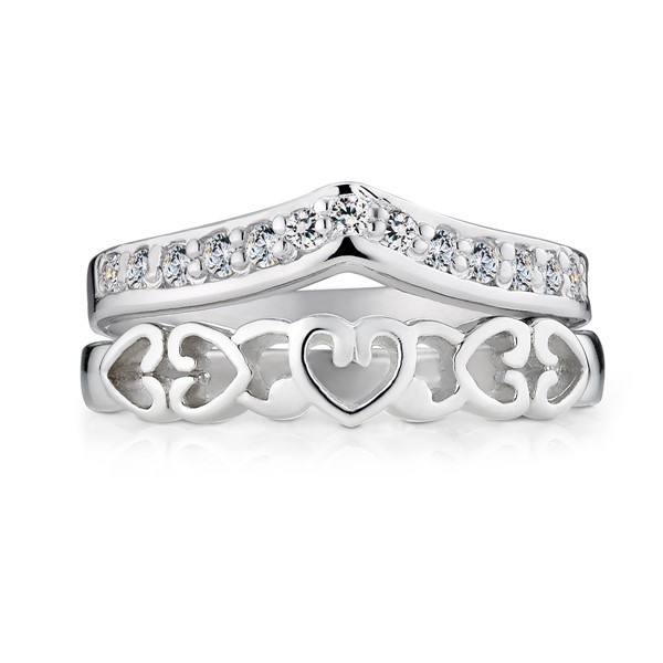 愛的方程式組合戒 純銀 女款戒指飾品