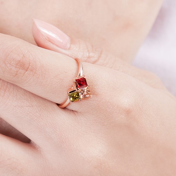 俄羅斯軟糖心型 925純銀 女款戒指飾品