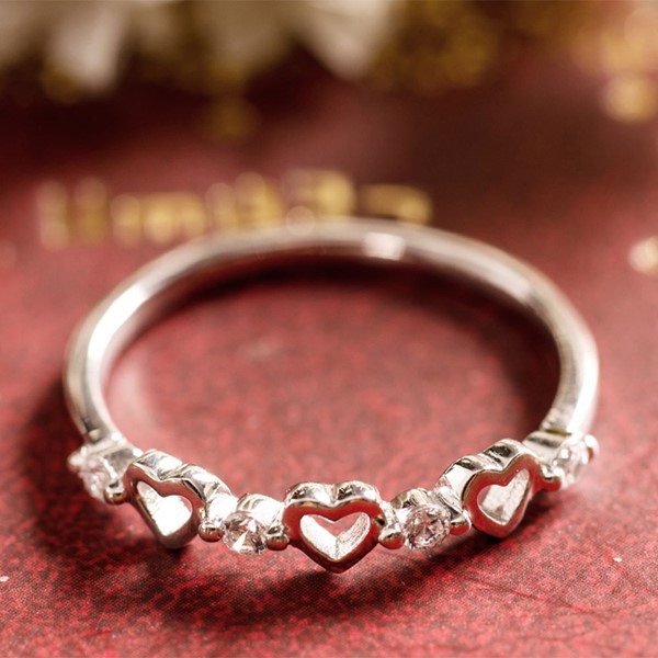 無盡的愛璀鑽 純銀 女款戒指飾品